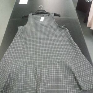 Grey checker dress